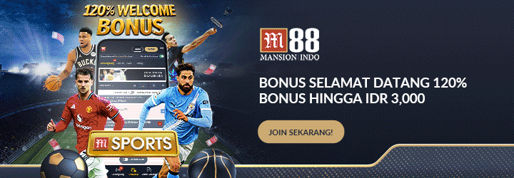 Animasi informasi taruhan olahraga dan kasino online M88 untuk pengguna Indonesia